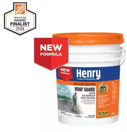 Photo 1 of 817 Roof Guard White Urethane Enhanced Acrylic Waterproof Reflective Roof Coating 4.75 gal.