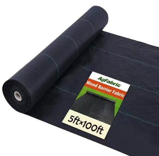 Photo 1 of 5 ft. x 100 ft. Black Heavy-Duty Landscape Fabric Pro Commercial Weed Barrier