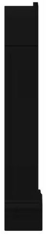 Photo 1 of 2 CT. Avondale/Leyton 5.75 in. W x 5.75 in. D x 34.5 in. H Corner Post End Panel in Raven Black
