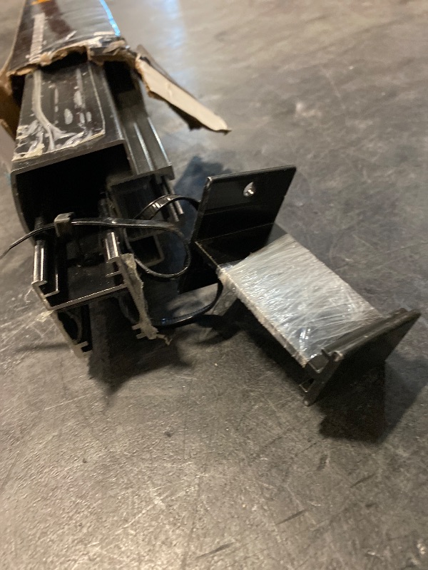 Photo 1 of 4 ft. Black Aluminum Deck Railing Hand and Base Rail for 42 in. high system