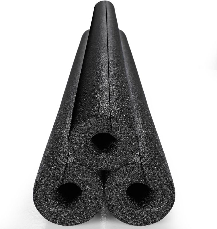 Photo 1 of 3 Pack Pool Noodles Foam Noodles Swim Clamp Jumbo Hollow Foam Large Pre Slit Clamp Protection for Swimming Floating Craft Projects Padding Bumper