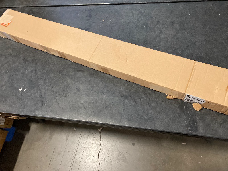 Photo 1 of Actual Size 48 in. W x 48 in. L White Cordless Faux Wood Blinds for Windows with 2 in. Slats