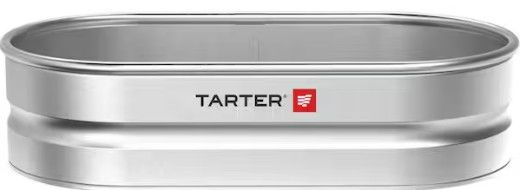 Photo 1 of 2 ft. x 1 ft. x 4 ft. Galvanized Steel Oval Raised Bed Planter