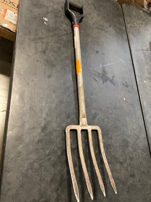 Photo 1 of 41 in. Steel Shingle Fork Roof Shovel