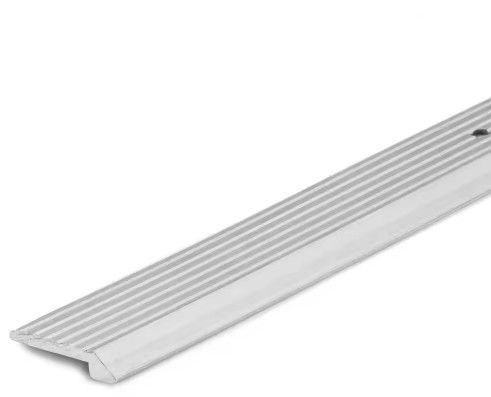 Photo 1 of 5CT. Silver 3/4 in. x 72 in. Carpet Trim Transition Strip