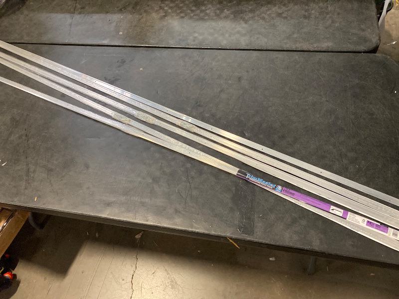 Photo 1 of 5CT. Silver 3/4 in. x 72 in. Carpet Trim Transition Strip