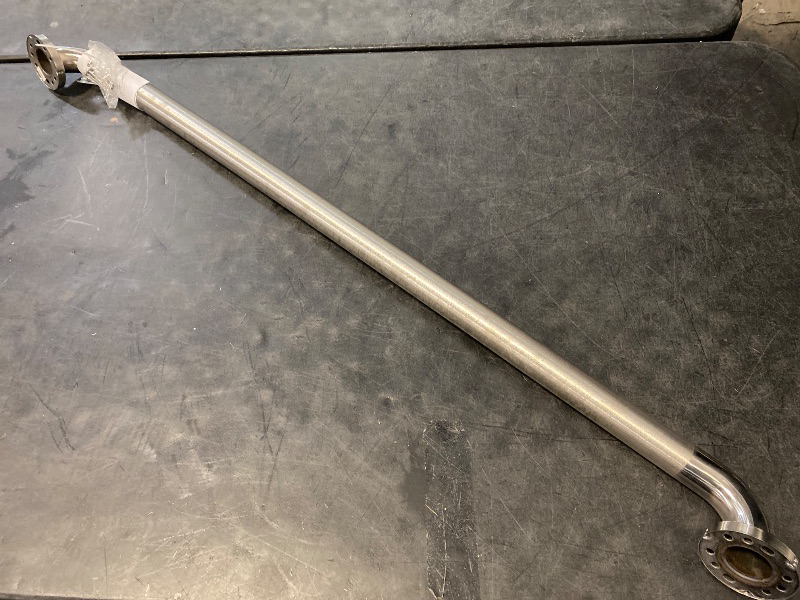 Photo 1 of 36 in. x 1-1/2 in. Concealed Peened ADA Compliant Grab Bar in Polished Stainless Steel