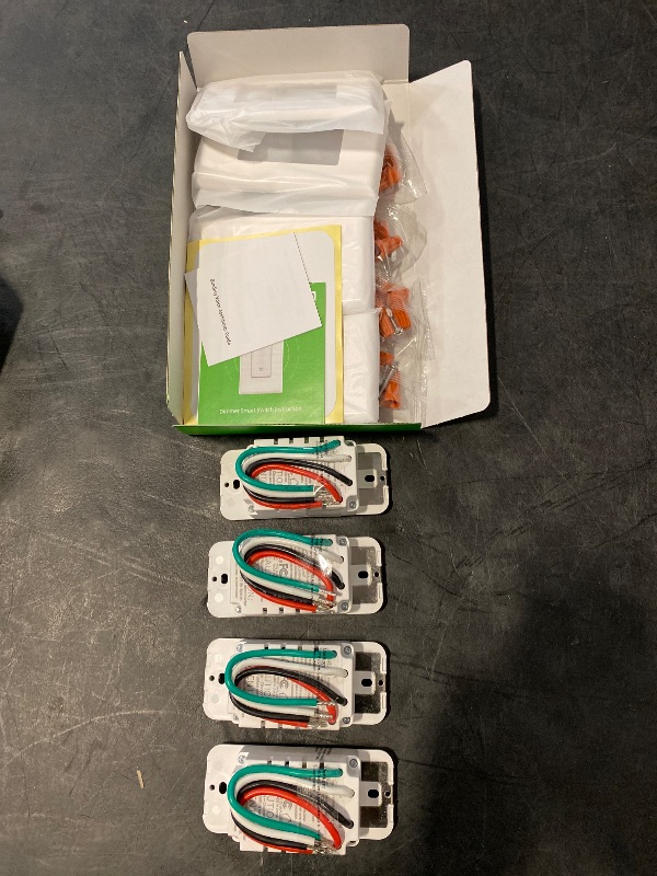 Photo 1 of GHome Smart Dimmer Switch Works with Alexa Google Home, Single Pole 2.4GHz Wi-Fi Switch for Dimmable LED CFL INC Light Bulbs, Neutral Wire Required, Not 3 Way, No Hub Required, 4Pack