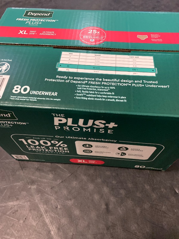 Photo 1 of (XL) Depend Fresh Protection Adult Diapers, Incontinence & Postpartum Bladder Leak Underwear for Women, Disposable, Maximum, Extra-Large, Blush, 68 Count (2 Packs of 34), Packaging May Vary