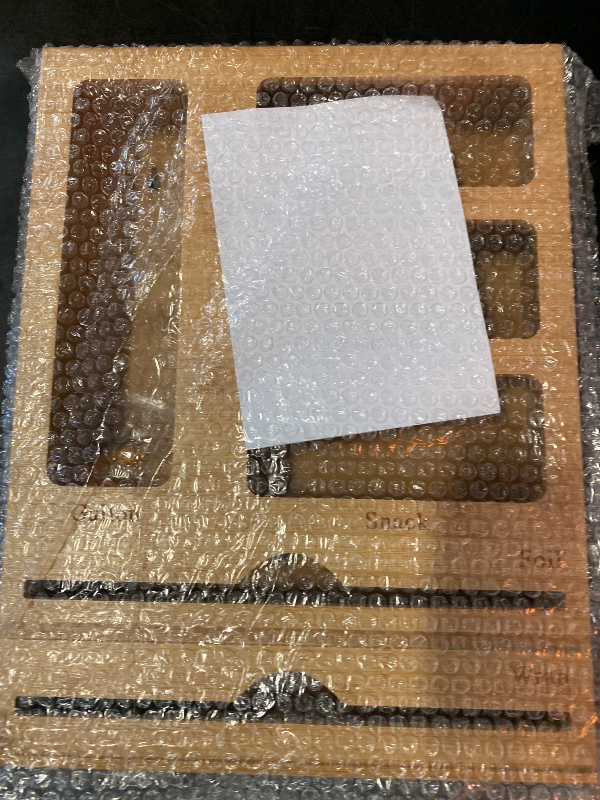 Photo 1 of KOCWELL Bag Organizer and Plastic Wrap Dispenser with Cutter, 6 In 1 Bamboo Foil and Plastic Wrap Organizer for Kitchen Drawer, Food Storage Bag Organizer for Gallon,Quart,Sandwich,Snack(Yellow)