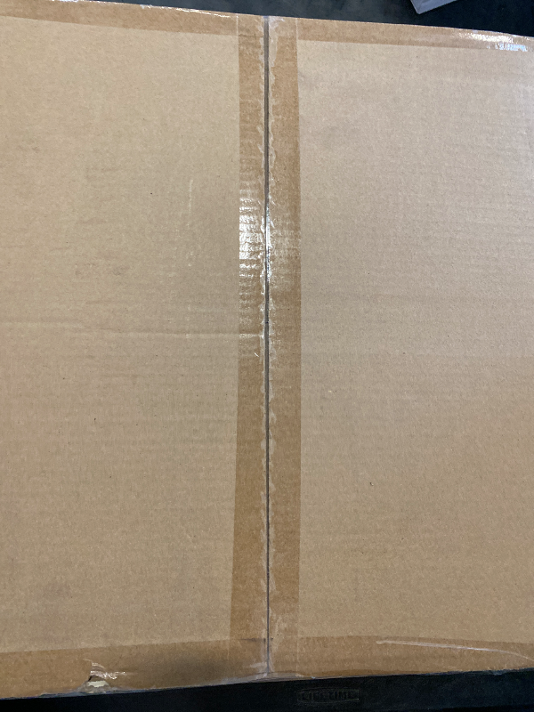 Photo 1 of 4 Light Mid Century Modern Chandelier Light Semi-Flush Mount Fixture Gold Finish, 21" Brown Mack Paper Burlap Linen Drum Fabric for Bedroom Hallway Living Room Bathroom Dining (E26 Base)