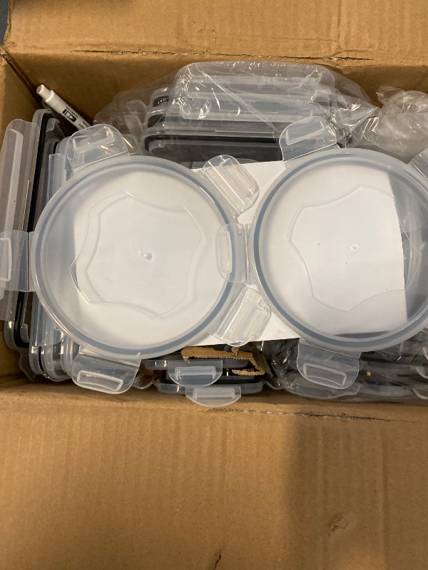 Photo 1 of fullstar 50-Piece Plastic Food Storage Containers with Lids (24 Containers & 24 Lids) - Leakproof, BPA-Free, Meal Prep Containers, Reusable Lunch Storage Set for Kitchen Organization (Pack of 50)