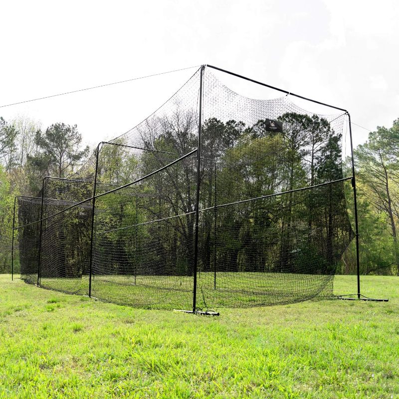 Photo 1 of 40 Foot Collapsable Batting Cage, Perfect Baseball Batting Cage, Softball Batting Cage, Complete Package with Frame and Netting. Freestanding Portable Batting Cage for Backyard