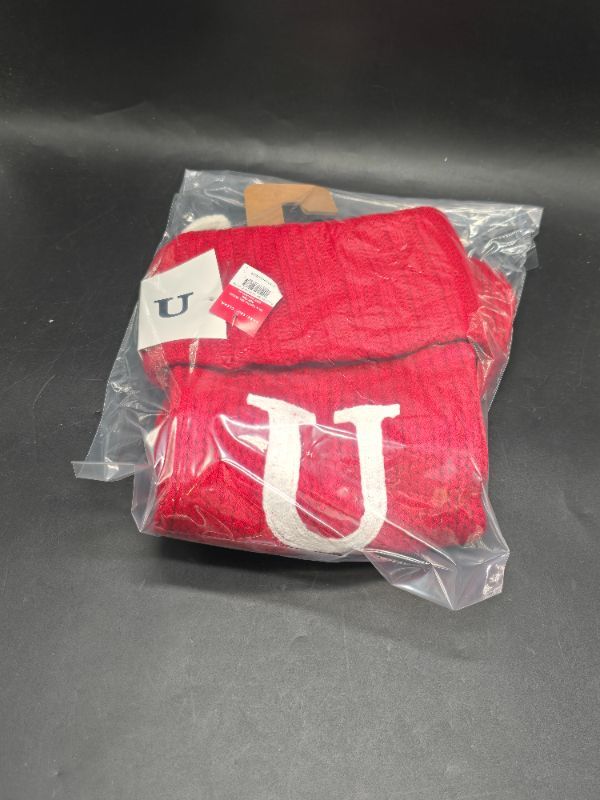 Photo 1 of Knit Monogram Christmas Stocking Red U - Wondershop™