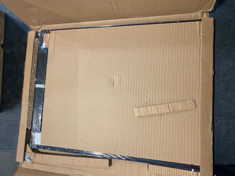 Photo 1 of JILoffice Magnetic Calendar Whiteboard & Bulletin Corkboard Combination, Combo Board 24 x 18 Inch, Black Aluminum Frame Wall Mounted Board for Office Home and School with 10 Push Pins