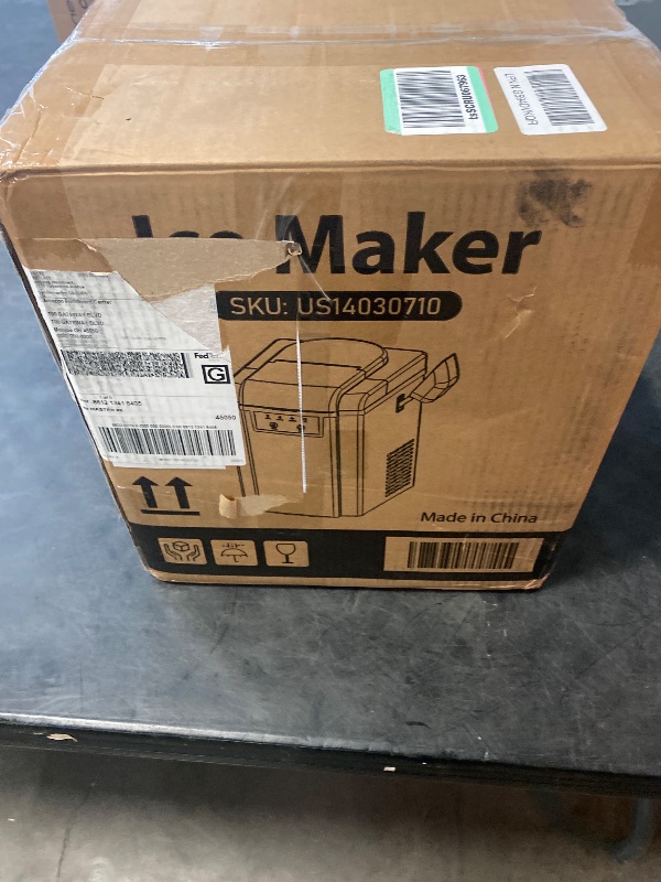 Photo 1 of Countertop Ice Makers Machine with Basket and Scoop, 38Lbs/24h Soft Chewable Pellet Ice, One-Click Operation, Nugget Ice Maker for Home, Kitchen, Camping, RV, Office and Party,Sliver