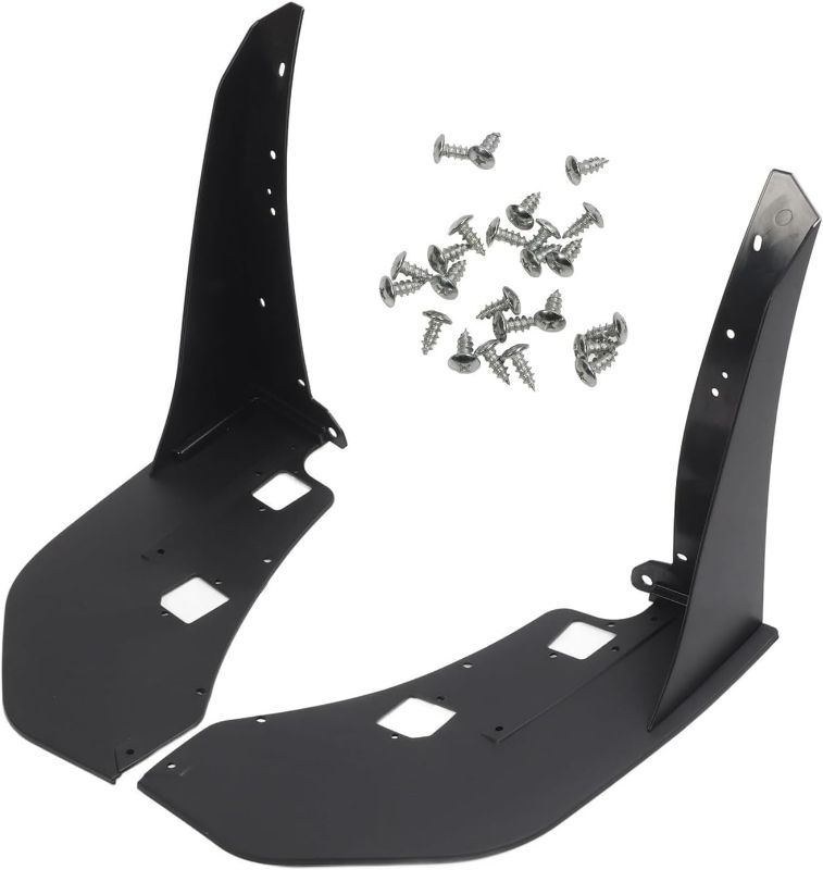 Photo 1 of Generic Mustang GT500 2014-2021 Front Bumper Corner Winglet Splitter, Enhances Aerodynamics Stylish Appearance, Protects Against Scrapes and Scratches, with All Necessary Hardware, Black