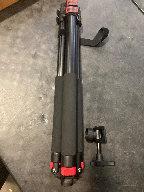 Photo 1 of Clamping Tripod Rest with Sturdy Aluminum Frame, Lightweight, Provides Stability, Adjustable Legs, and Hands-Free Operation for Outdoors

