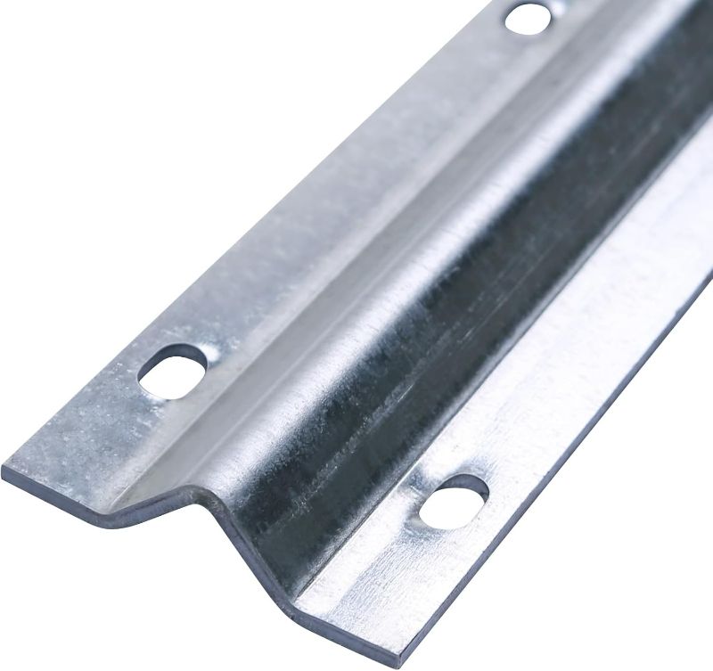 Photo 1 of Aiwaiufu 6FT Galvanized Inverted V Track Kit – 2pcs 3FT Slide Gate Tracks with Mounting Hardware – Heavy Duty Steel Rail for Sliding Driveway Gates, Barn Doors, and Outdoor Applications
