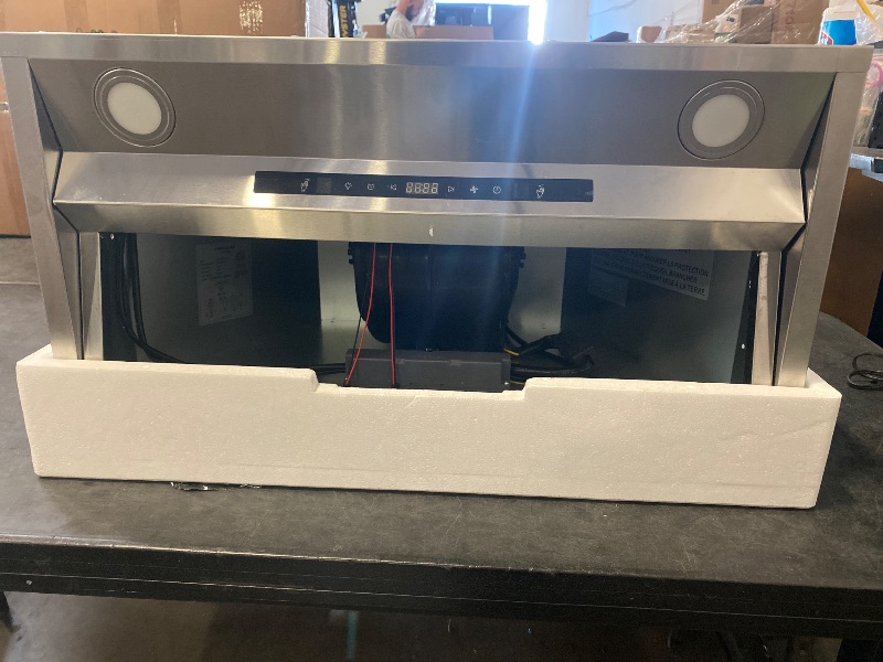 Photo 1 of FIREGAS Range Hood Insert 30 inch, Ducted/Ductless Range Hoods 800CFM, Kitchen Vent Hood with 3 Speed Exhaust Fan, 2 Baffle Filters, Touch and Gesture Sensing Control Built in Stove Hood