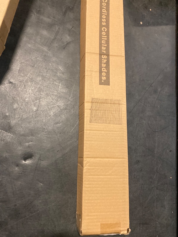 Photo 1 of Cellular Shades Cordless Blackout Honeycomb Blinds Fabric Window Shades White(Blackout), 31" W x 64" H