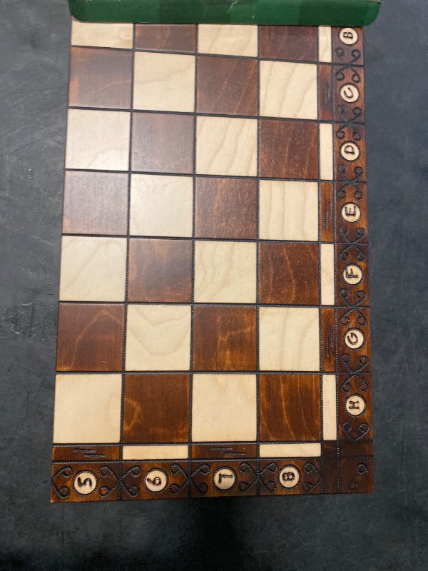 Photo 1 of Ambassador Chess Wooden - Black Board 21x21 Inches