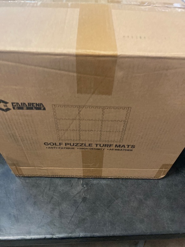 Photo 1 of GAIARENA Artificial Turf Mat with Thick EVA Foam Base for Golf Simulator, Grass Tiles Base for Golfing Hitting Practice Mat, Artificial Grass Mat Floor Decoration for Indoor Outdoor