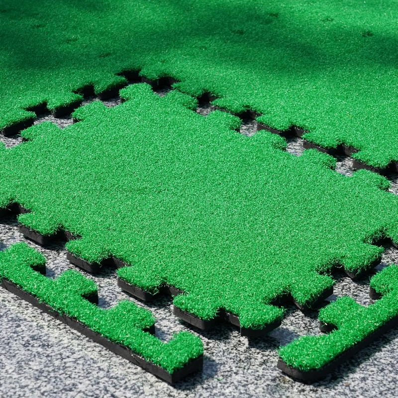 Photo 1 of GAIARENA Artificial Turf Mat with Thick EVA Foam Base for Golf Simulator, Grass Tiles Base for Golfing Hitting Practice Mat, Artificial Grass Mat Floor Decoration for Indoor Outdoor
