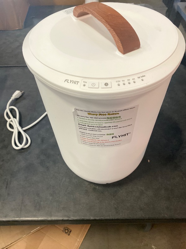 Photo 1 of Large Towel Warmer for Bathroom - Heated Towel Warmers Bucket, Wood Handle, Auto Shut Off, Fits Up to Two 40"X70" Oversized Towels, Bathrobes, Blankets, Best Ideal for Mother's Gifts