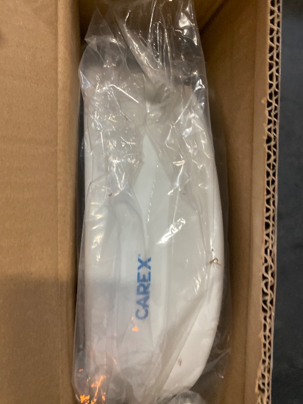 Photo 1 of Carex E-Z Lock Raised Toilet Seat With Handles, 5" Toilet Seat Riser with Arms, Handicap Raised Toilet Seat For Seniors and Elevated Toilet Seat