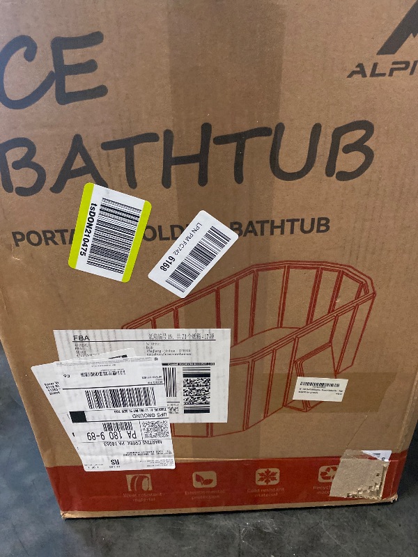 Photo 1 of 59” XXL Oval Cold Plunge tub for Athletes, Portable Ice Bath Tub, Extra Large Full-Body Ice Bath Tub for Recovery, Home & Outdoor Use – Beige