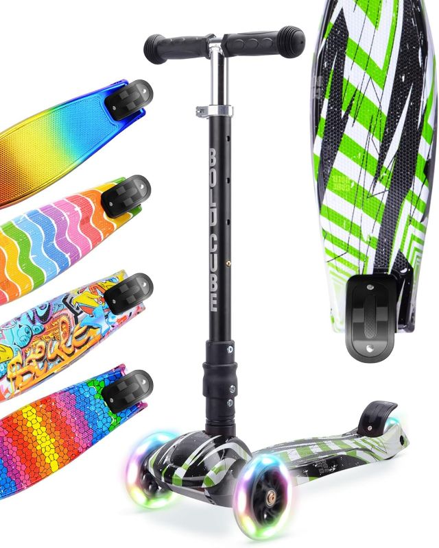 Photo 1 of Big Fold | Three Wheel Scooter for Children Ages 5-10 Years | LED Wheels with Flashing Lights | Height Adjustable 65 to 89 cm | Rear Reflectors