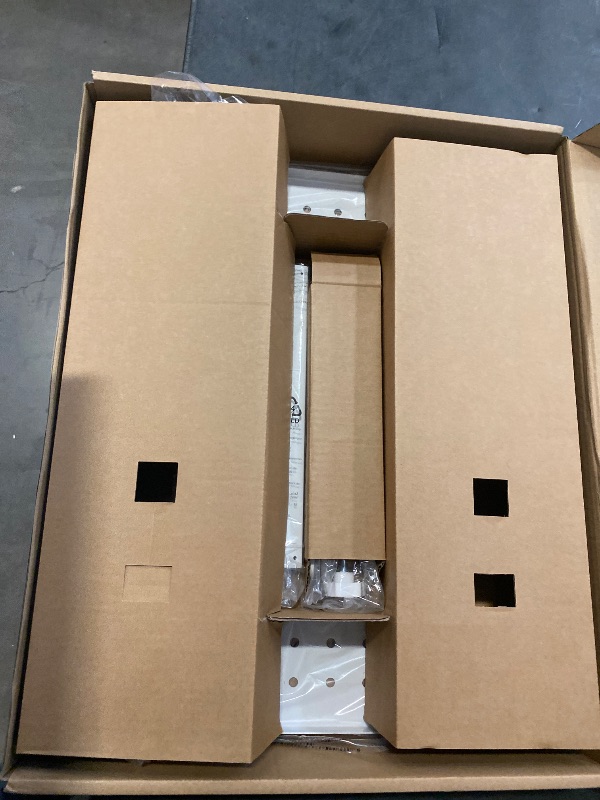 Photo 1 of Clamp-on Desk Pegboard, Desk Organizer for Office Gaming Home, Magnetic Metal Peg Board with 15 Accessories, Privacy Panel for Office, 20.4" x 16.5", Large, White