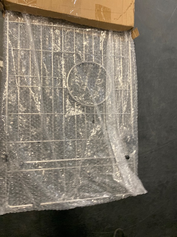 Photo 1 of Kitchen Sink Grid,27 13/16" X 14 5/16" Sink Protectors for Kitchen Sink,Stainless Steel Sink Grate with Center Drain