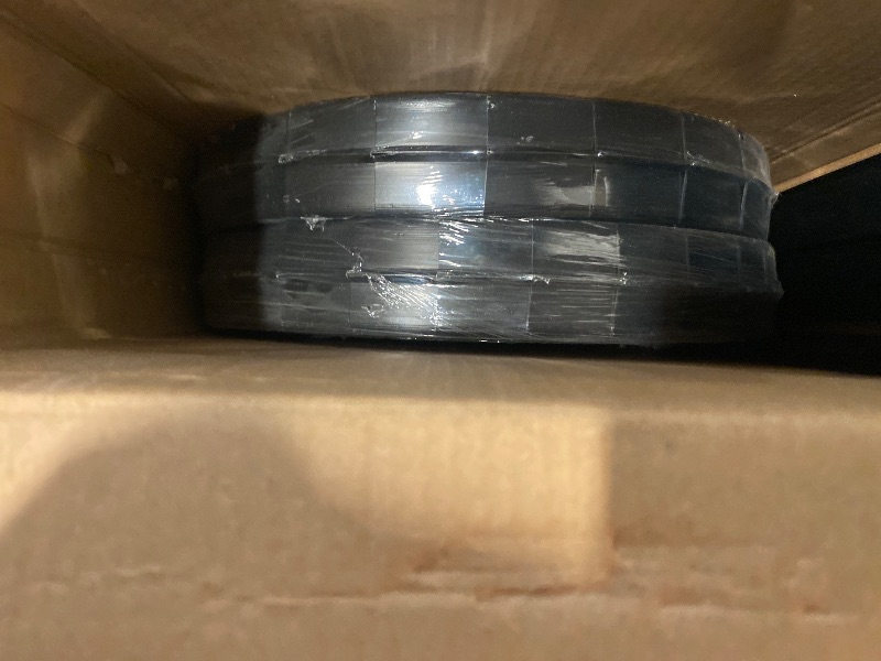 Photo 1 of Chain-Link Fence Blade Slats with Bottom Lock (4-ft, Black)