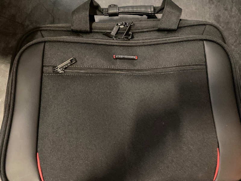 Photo 1 of EMPSIGN Laptop Case Briefcase, 17.3 Inch Laptop Bag Expandable Messenger Bag for Men & Women Water Repellent, RFID Blocking Shoulder Bag Canvas Bag for Work, Business Travel