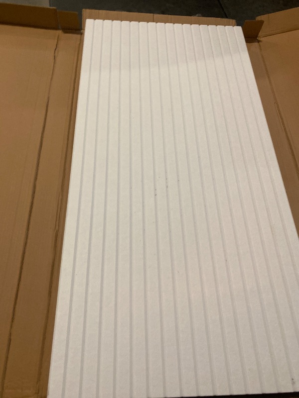 Photo 1 of Large Acoustic Panels, 47.2" X 23.6" X 0.35" Soundproof Wall Panel, Self-Adhesive Decorative Sound Proof Panels, High Density Absorbing Acoustic Treatment (White, 8 Pack)
