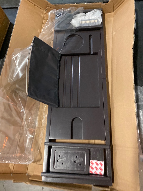 Photo 1 of Bathtub Tray Caddy,Bamboo Bathroom Accessories,Expandable Bath Tray,Can be Placed Book and Integrated Tablet Smartphone and Wine Holder,Relaxing Gifts for Women(Brown)