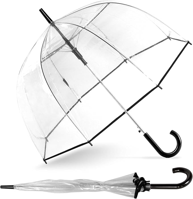 Photo 1 of ShedRain Bubble Umbrella – See Through, Rain & Windproof Umbrella - Perfect for Weddings, Prom, Outdoor Events - Automatic Open