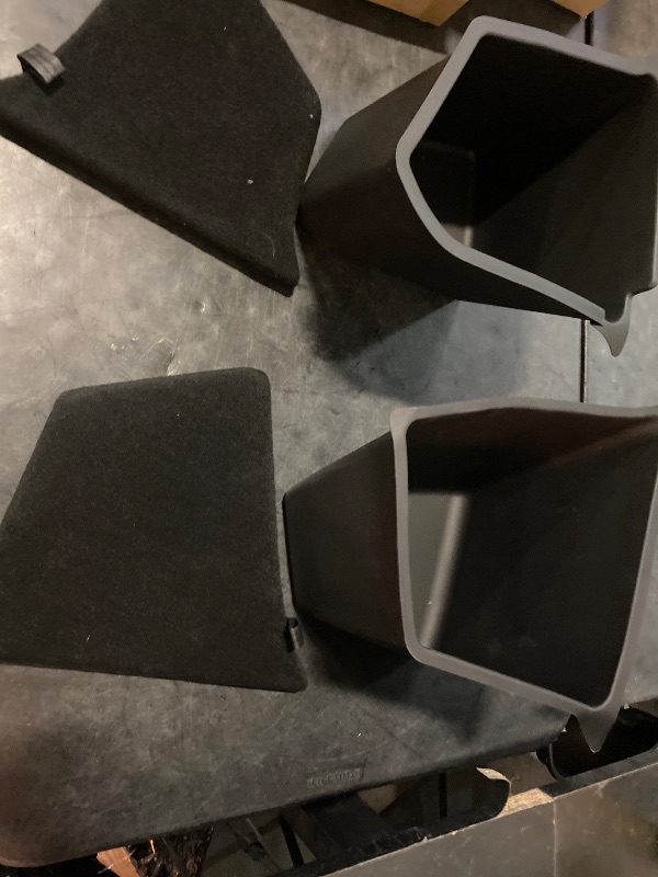 Photo 1 of for Tesla Model Y Trunk Storage Bins 5-Seater 2022-2025, Rear Trunk Organizer TPE Waterproof Trunk Storage Bins Side Box with Lids for Tesla Model y Accessories