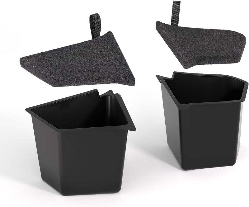 Photo 1 of for Tesla Model Y Trunk Storage Bins 5-Seater 2022-2025, Rear Trunk Organizer TPE Waterproof Trunk Storage Bins Side Box with Lids for Tesla Model y Accessories