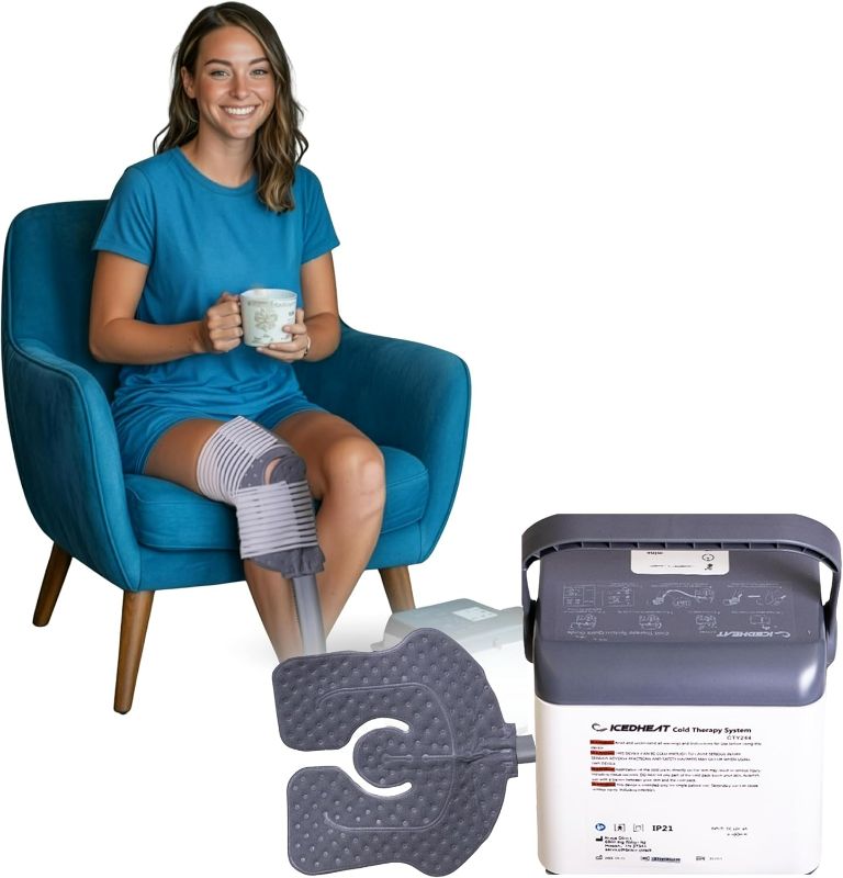 Photo 1 of Cold Therapy System, Quiet Ice Machine for Knee After Surgery, Cryotherapy Machine, with a Remote-Control and a Universal Pad for Knee, Elbow, Ankle, Shoulder and Lumbar