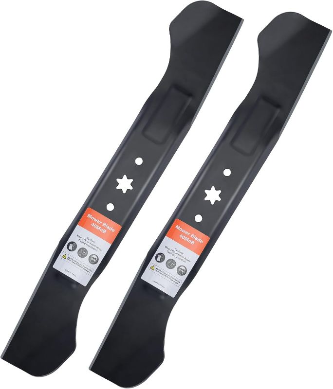 Photo 1 of 46 inch Mower Blades for 942-04244A 942-04290 MTD Cub Cadet XT1 XT2 LT46 RZT L46 46" Deck Lawnmower Replace 942-04244 742-04244 High-Lift (2 Pack)