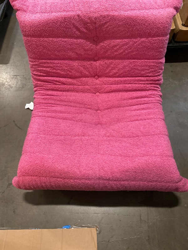 Photo 1 of Bean Bag Chair Big Sofa Beanbag Chair for Adults Fireside Chair Bean Bag Lounger with Memory Foam Filled for Home,Apartment or Gaming Venue(DarkPink Teddy)