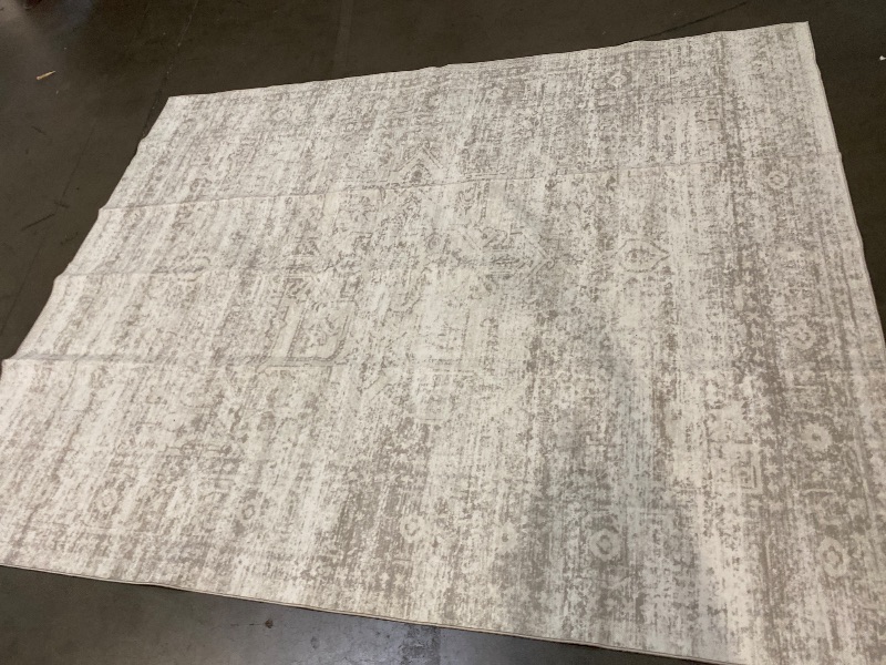 Photo 1 of 8x10 Area Rugs for Living Room, Non Slip Machine Washable Vintage Rugs, Low Pile Lightweight Large Rug for Bedroom, Dining Room, Home Office Brown