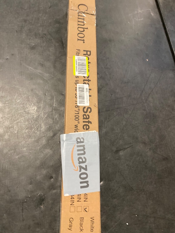 Photo 1 of Cumbor 55" Wide Retractable Baby Gates for Stairs, 34" Tall Mesh Dog Gate for Doorways, Pet Safety Essential Fit for Baseboards, Wide Toddlers Gates for Hallways, Indoor & Outdoor, White