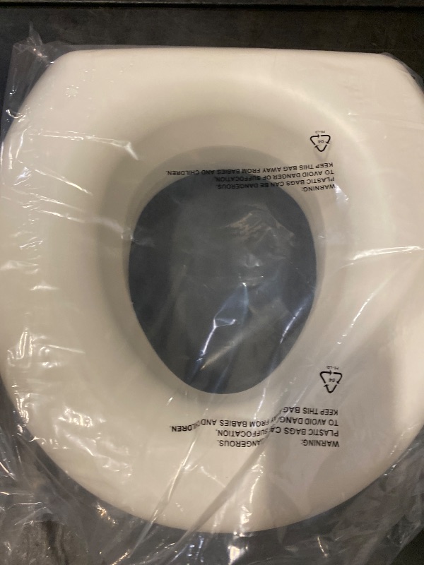 Photo 1 of HealthSmart Enhanced Comfort 5" Raised (Round) Toilet Seat Risers for Seniors 5 Slip Resistant Pads FSA/HSA Eligible Padded Toilet Seat Elevation 15.7 x 15.2 x 6.1