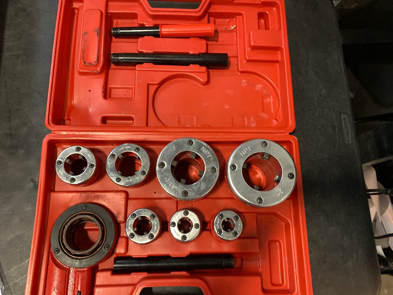 Photo 1 of 7 Size Ratchet Type Pipe Threader Threading Dies 3/8" to 2" NPT