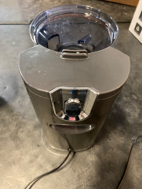 Photo 1 of J8 Cold Press Juicer, 6.5" Extra Wide Feed Chute Juicer Machines, 350W Slow Juicer Machines with High Juice Yield for Whole Vegetables & Fruits, BPA Free (Titanium Gray)