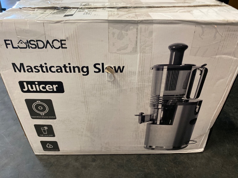 Photo 1 of J8 Cold Press Juicer, 6.5" Extra Wide Feed Chute Juicer Machines, 350W Slow Juicer Machines with High Juice Yield for Whole Vegetables & Fruits, BPA Free (Titanium Gray)